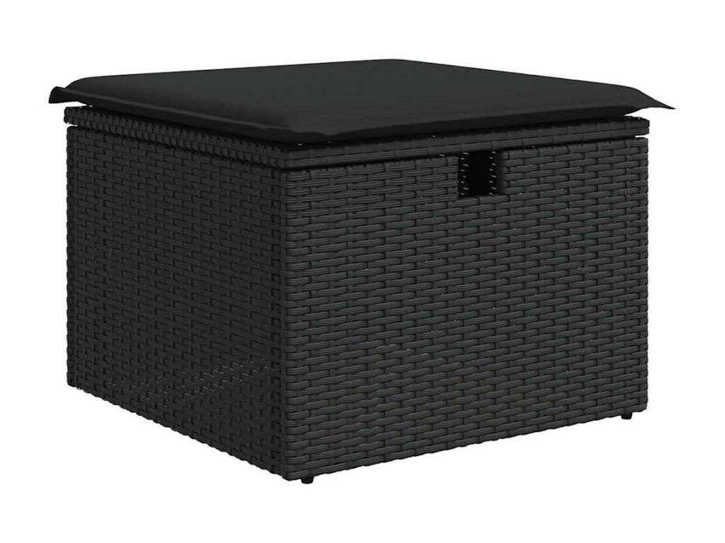 Black Woven Resin Wicker Outdoor Furniture Set - dlz1766461272793