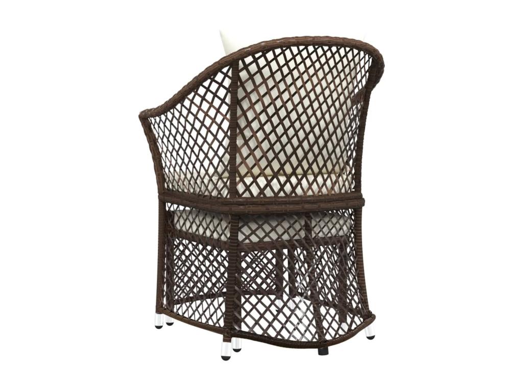 Brown Woven Resin Wicker Outdoor Furniture Set - dlz1766461318291