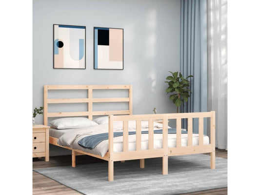 Natural Solid Wood Bed Frame