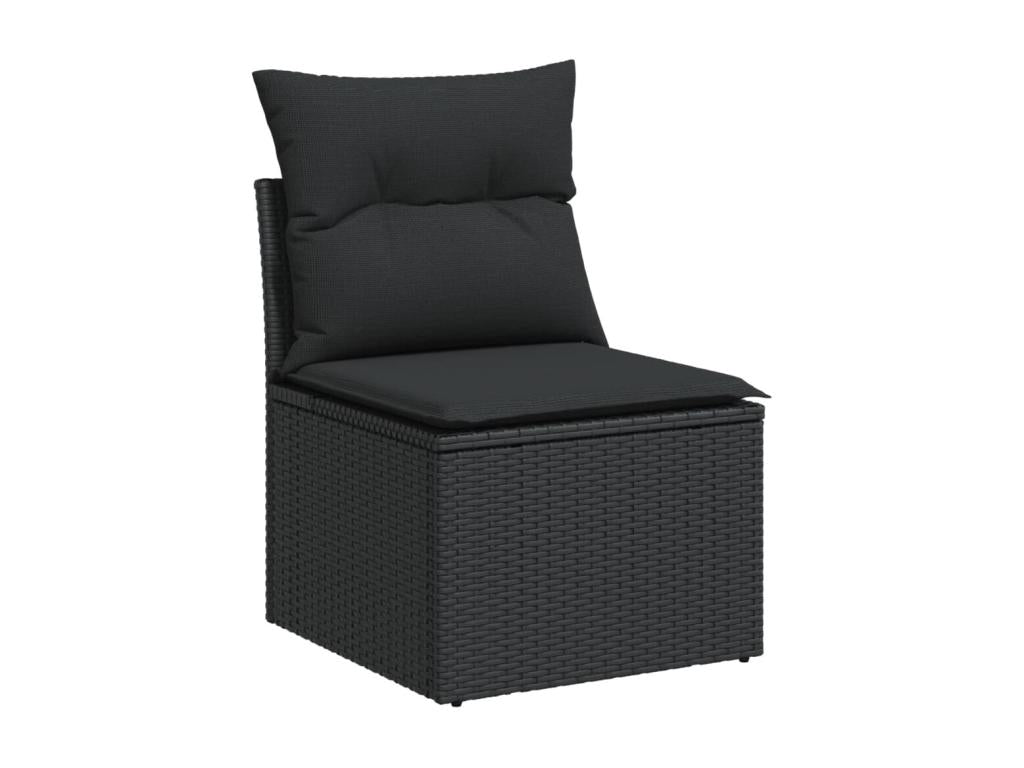 Black Woven Resin Wicker Outdoor Furniture Set - dlz1766460923983
