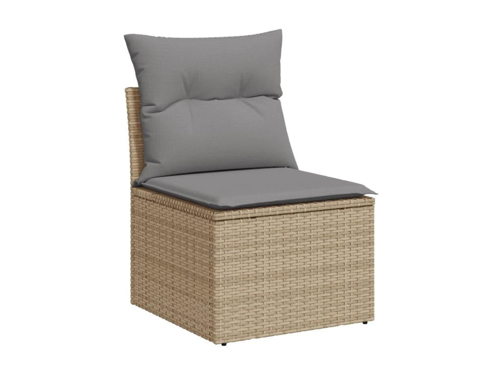 Beige Woven Resin Wicker Outdoor Furniture Set - dlz1766461674725
