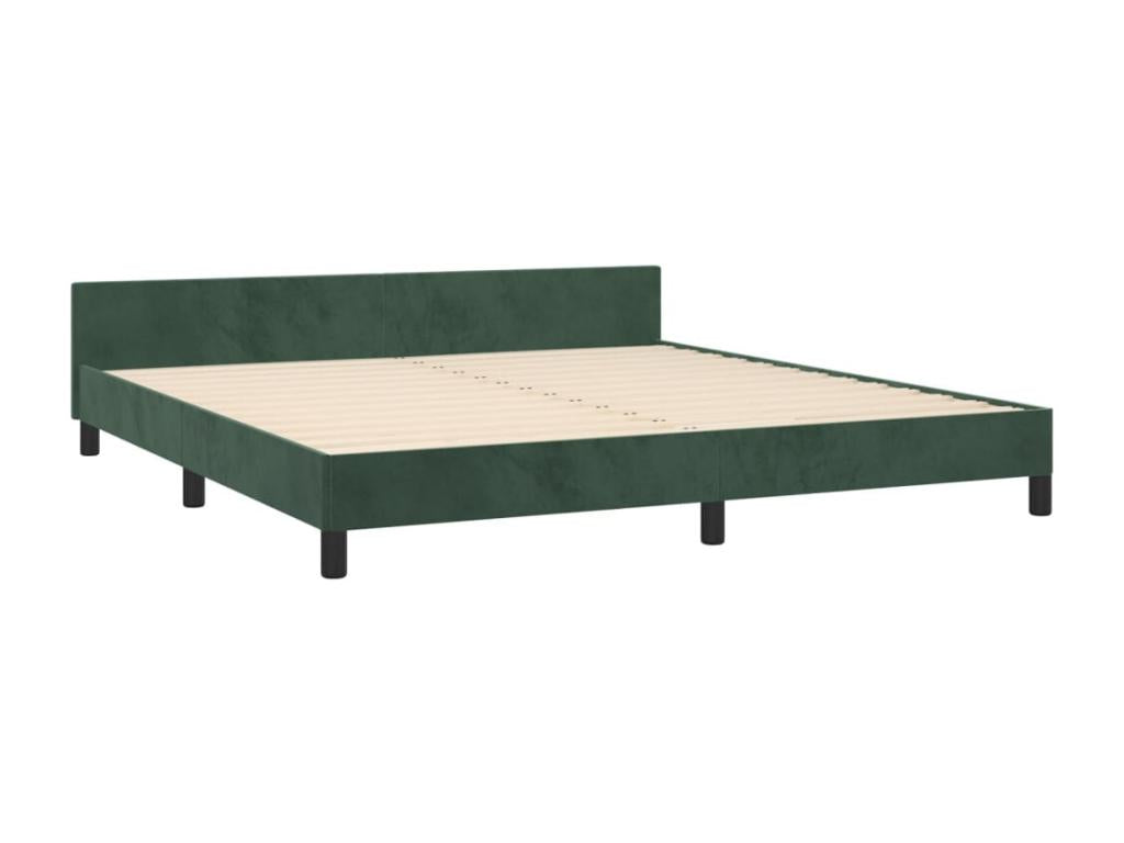 Green Velvet Bed Frame, 180 x 200 cm