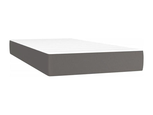 Gray Faux Leather Mattress, 100 x 200 cm