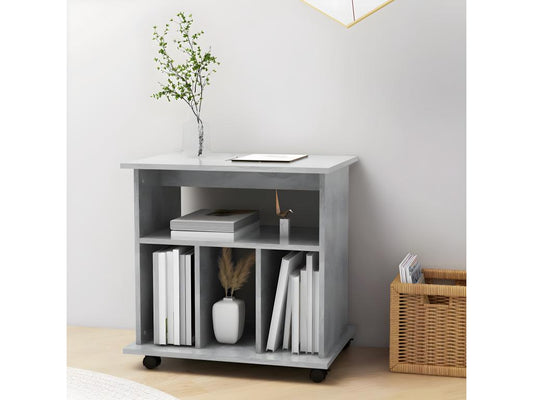 Gray Engineered Wood Wardrobe, 60 x 45 x 60 cm