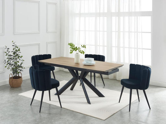 Black Metal Dining Table
