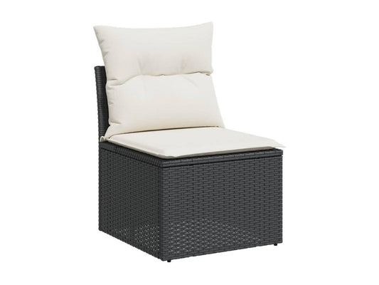 Black Woven Resin Wicker Outdoor Furniture Set - dlz1766461111035