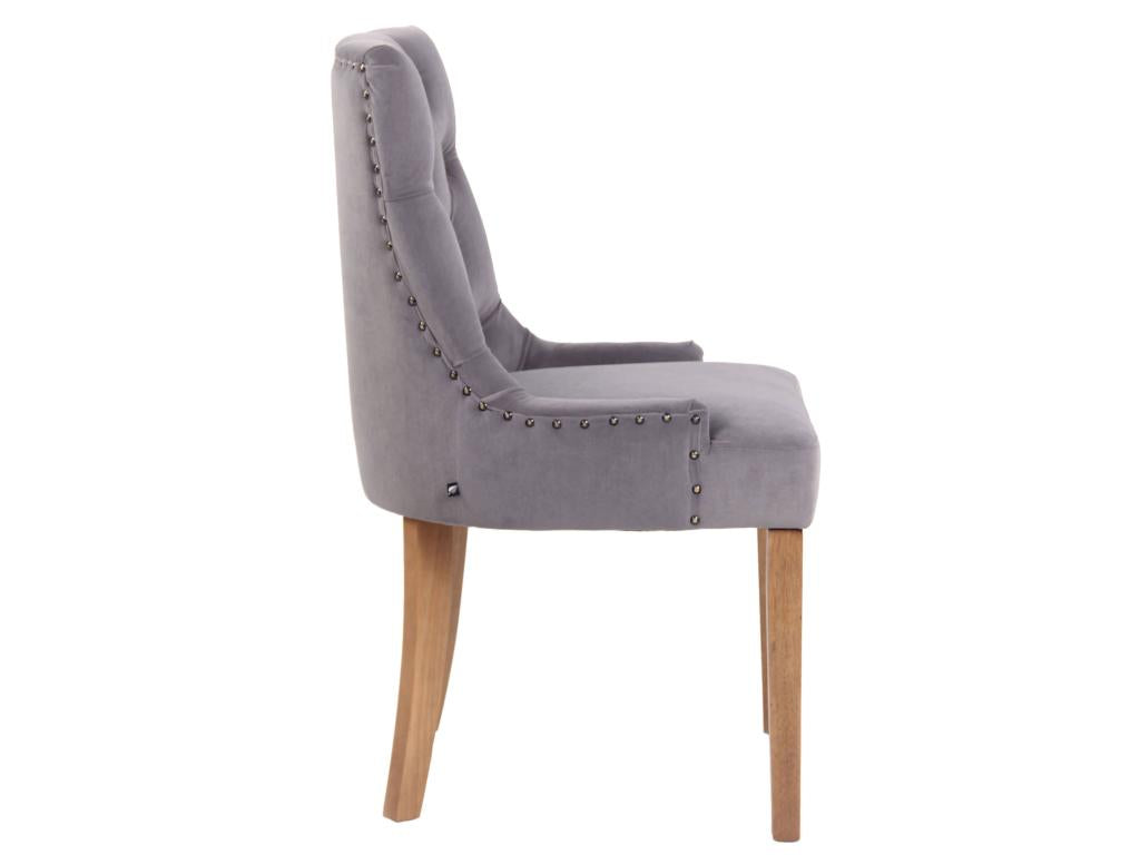 Gray Velvet Chair