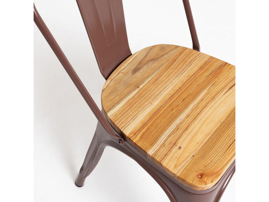 Brown Solid Wood Chair