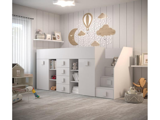 White Bed, 123 x 93 x 248.5 cm