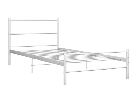 White Metal Bed Frame, 100 x 200 cm - dlz1766461760175