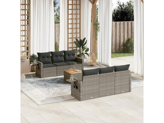 Gray Woven Resin Wicker Outdoor Furniture Set - dlz1766461119311