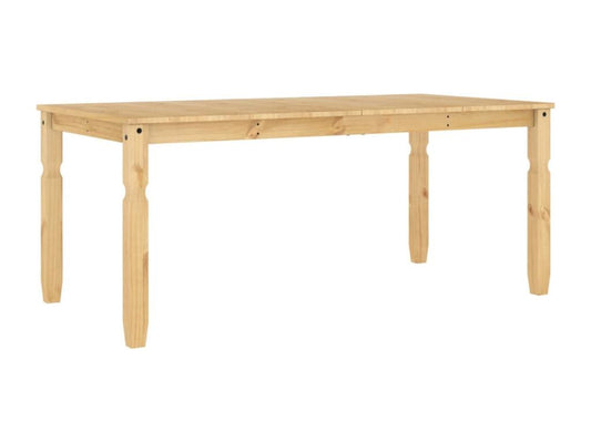 Brown Solid Wood Dining Table, 180 x 90 x 75 cm