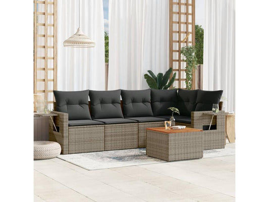 Gray Woven Resin Wicker Outdoor Furniture Set - dlz1766461099179