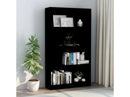 Black Bookcase, 80 x 24 x 142 cm