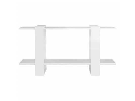 White Engineered Wood Bookcase, 100 x 30 x 51 cm