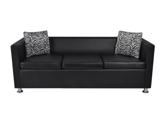Black Leather Sofa - dlz1766461649032