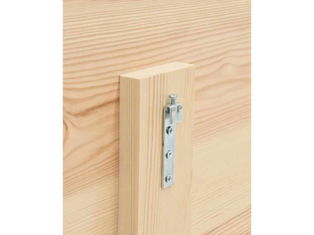 White Pine Wood Bed, 160 x 80 cm - dlz1766461412030