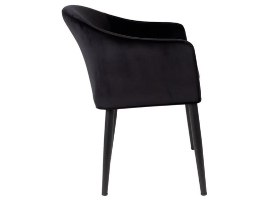 Black Velvet Accent Chair