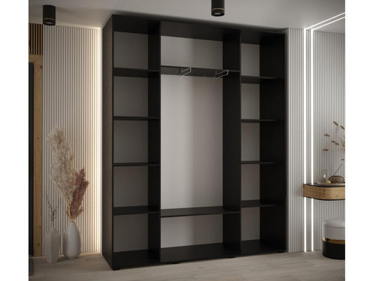 Black Wardrobe, 200 x 45 x 235.2 cm