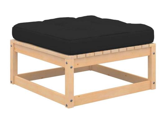 Anthracite Pine Wood Outdoor Furniture Set