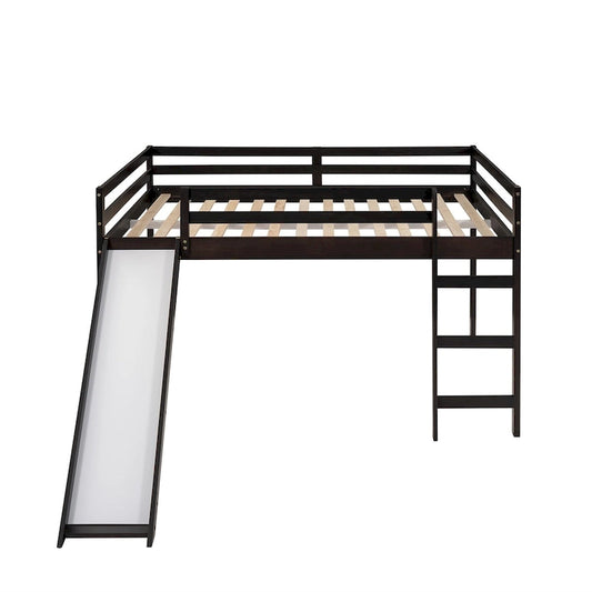 Merax Full Loft Bed with Slide