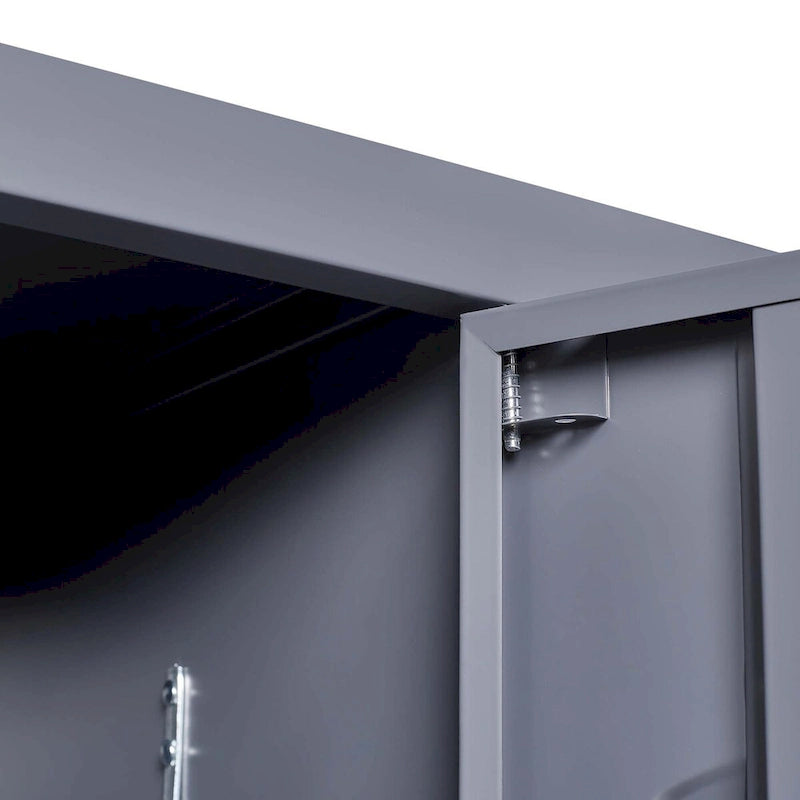 6 Door 72H Metal Lockers With Lock for Employees,Storage Locker Cabinet for Home Gym Office School Garage,Gray