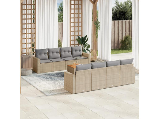 Brown Woven Resin Wicker Outdoor Furniture Set