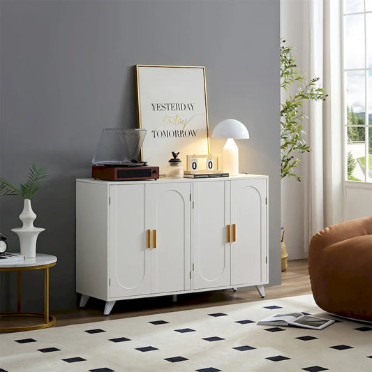 4 Doors Sideboard Buffet with Adjustable Shelves