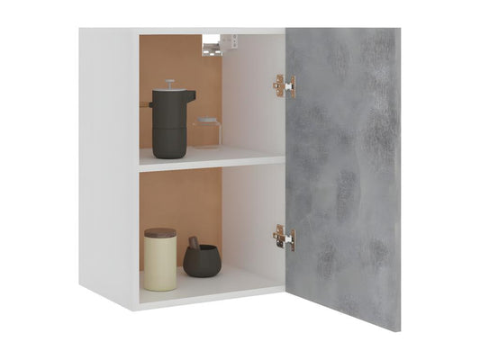 Gray Engineered Wood Wardrobe, 39.5 x 31 x 60 cm