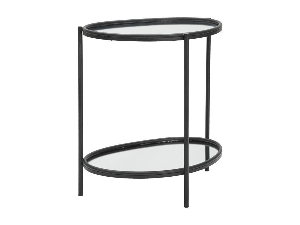 Black Metal Coffee Table, 53.3 x 36.8 x 58.4 cm