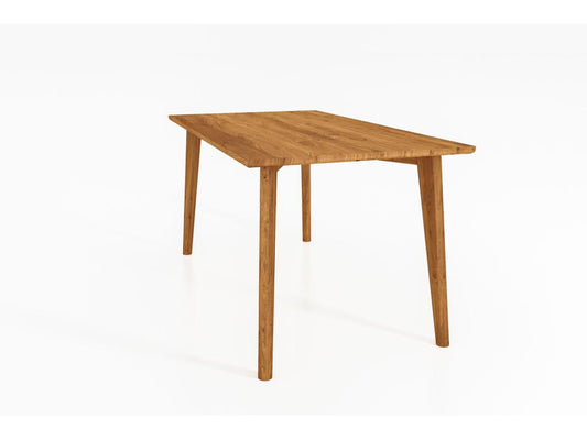 Natural Oak Wood Table, 90 x 160 cm