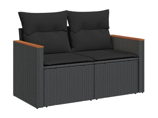 Black Woven Resin Wicker Outdoor Furniture Set - dlz1766460923983