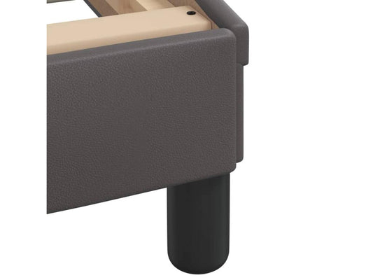 Gray Faux Leather Mattress, 90 x 200 cm