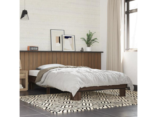 Brown Oak Wood Mattress, 90 x 200 cm