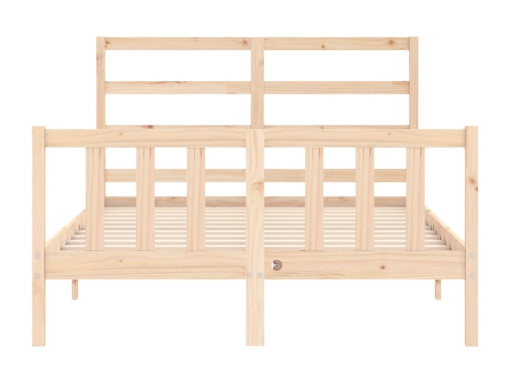 Natural Solid Wood Bed Frame