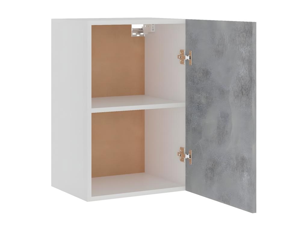 Gray Engineered Wood Wardrobe, 39.5 x 31 x 60 cm