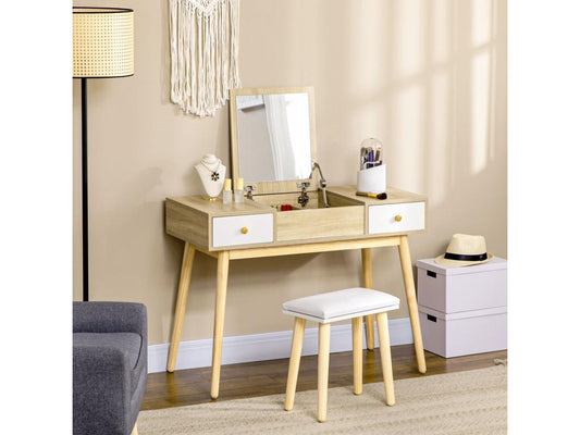 Beige Oak Wood Home Furniture