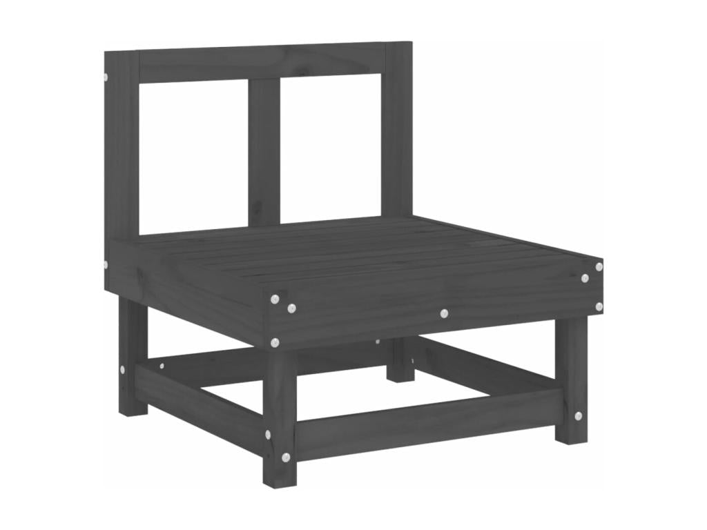 Gray Pine Wood Outdoor Furniture Set - dlz1766461737124