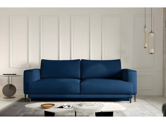Blue Fabric Sofa Bed