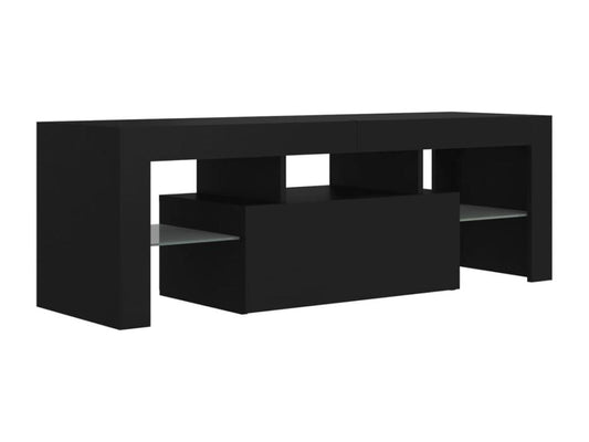 Black TV Stand, 120 x 35 x 40 cm