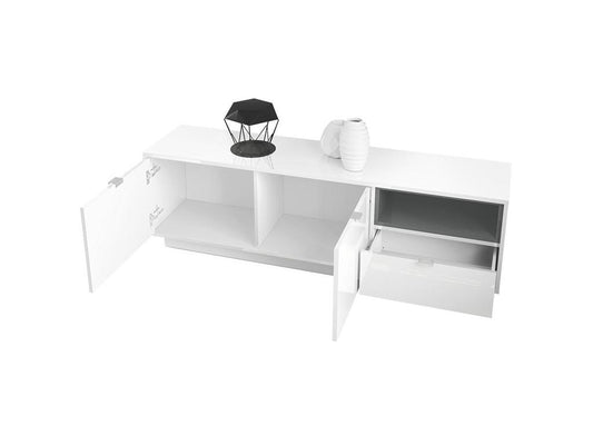 White TV Stand, 153 x 48 x 38 cm