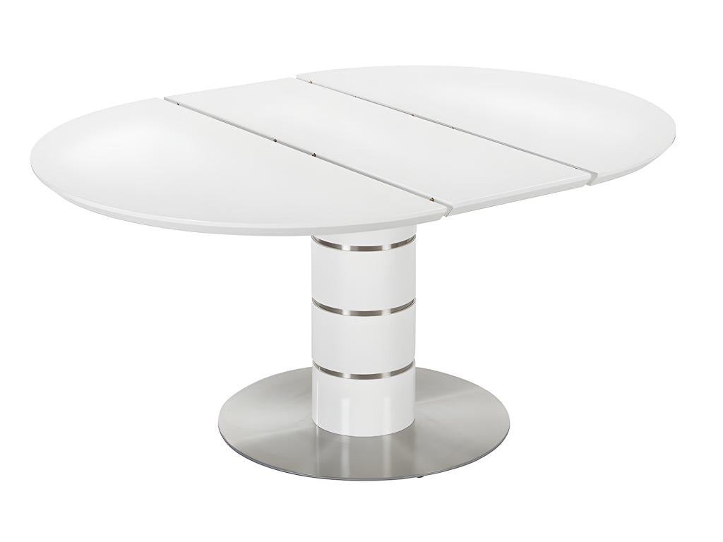 White Metal Dining Table