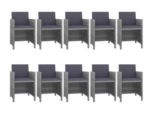 Gray Woven Resin Wicker Outdoor Furniture Set - dlz1766461197939