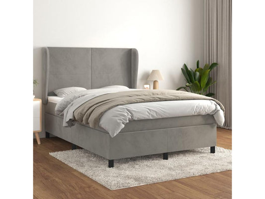 Gray Velvet Mattress, 140 x 190 cm - dlz1766461205022