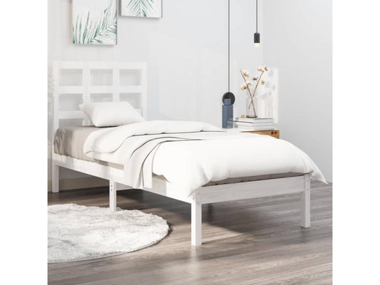 White Solid Wood Mattress, 90 x 190 cm