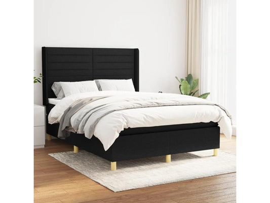 Black Fabric Mattress, 140 x 200 cm