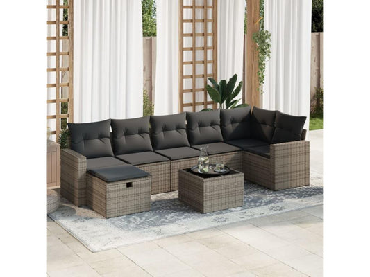 Gray Woven Resin Wicker Outdoor Furniture Set - dlz1766461112425