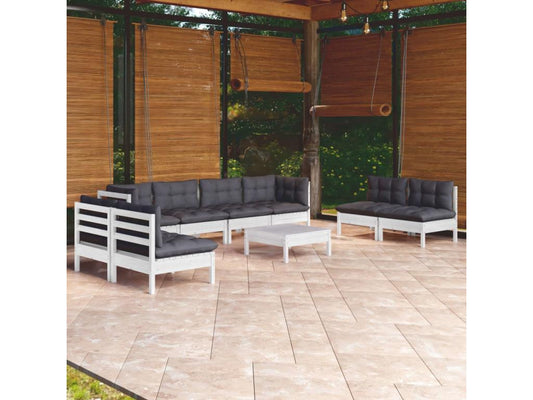 White Pine Wood Outdoor Furniture Set - dlz1766461796842