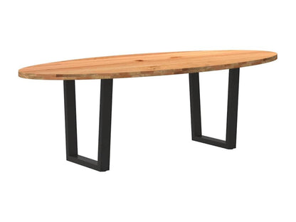 Brown Oak Wood Dining Table - dlz1766461217152