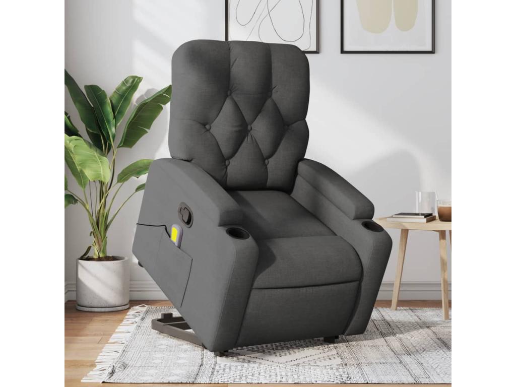 Gray Fabric Accent Chair - dlz1766461784330